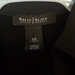 WH/BM Black button down top